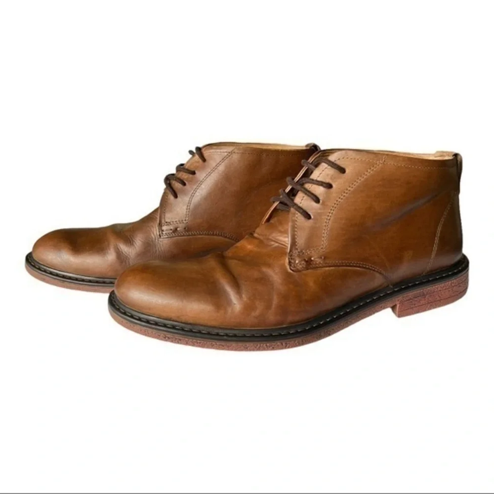 GBX Men Brown Lace Chukka Boots Size 9.5D